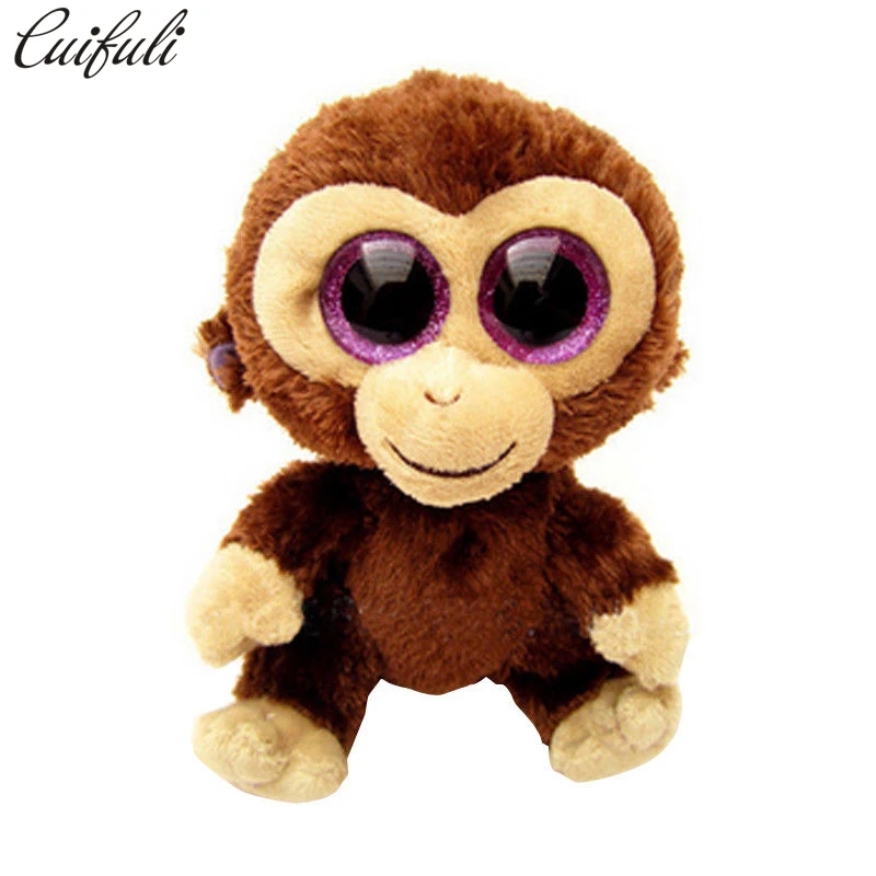 Милые Cuifuli Ty Beanie Боос Мягкие и плюшевые Животные коричневый обезьяны игрушка