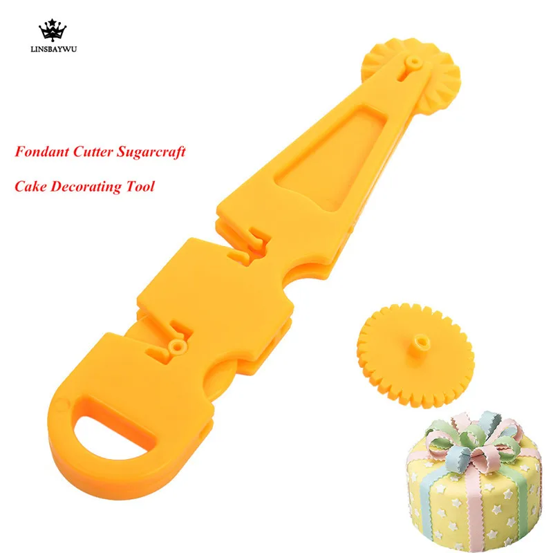 

Hot Sale Fondant Embosser Cutter Cake Decorating Tool Pastry Round Pad Lace Cutter Knife Baking Mold Free Shipping