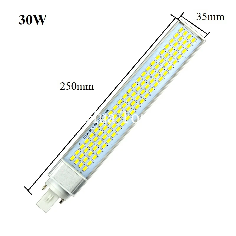 Лампада E27 G23 G24 8 Вт 10 Вт 12 Вт 15 Вт 18 Вт 30 Вт 5730 5630 SMD AC85V-265V горизонтальная розетка лампа Bombillas PL Светодиодная кукурузная лампа точечный светильник