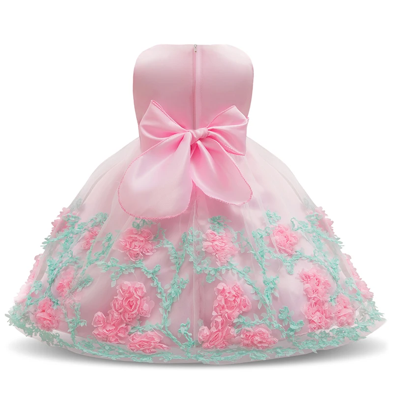 Платье для новорожденных девочек г. Новая стильная детская одежда с цветочным кружевом, платье для свадебной вечеринки, одежда для От 0 до 2 лет, платья для младенцев