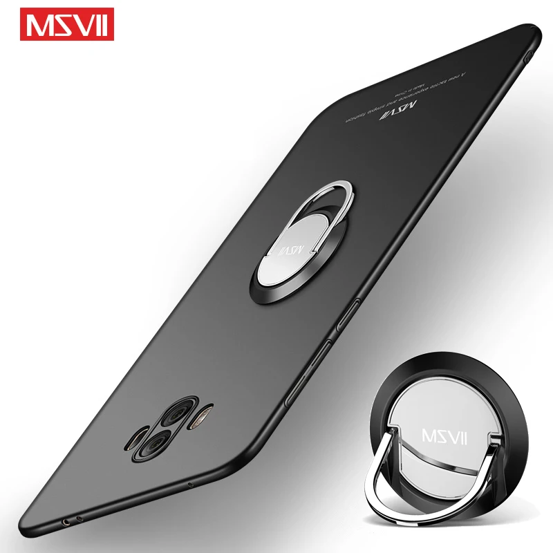 Huawei Mate 10 Pro Case MSVII Slim Frosted Coque Mate10 Lite Metal Holder Cover For Nova 3E Phone |