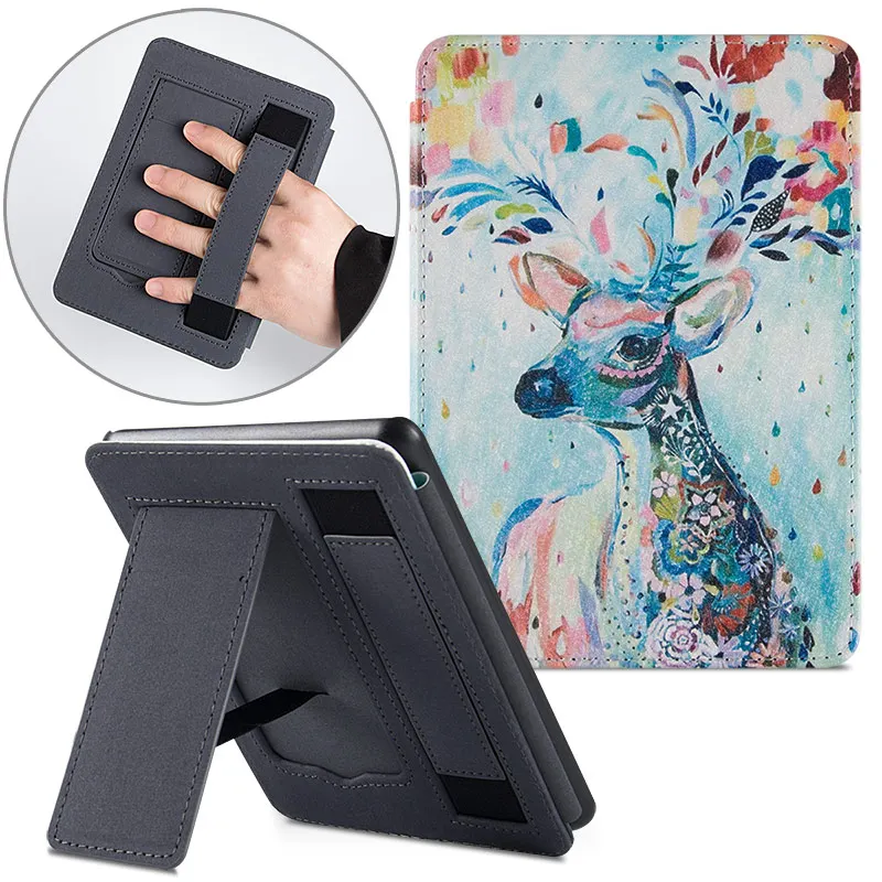 

AROITA Smart Cover for New Kindle Paperwhite 4 (10th Generation-2018 Release) e-Books, Handheld Stand Portable PU Leather Case