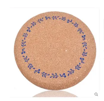 

KitchenTable Decoration Accessories 20 cm wood cork coasters cup mat Mats Pads 4 pcs/set free shipping
