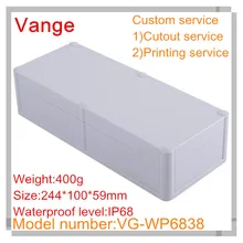 2 шт./лот прессформы штранг-прессования корпус коробка 244*100*59 мм IP68 водонепроницаемые АБС-пластик аппарат корпус для модуль датчика устройства