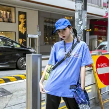 Летний продукт уличная хип-хоп BF лаконичный и универсальный круглый вырез цветной брызг чернила печать свободный короткий рукав T-shi