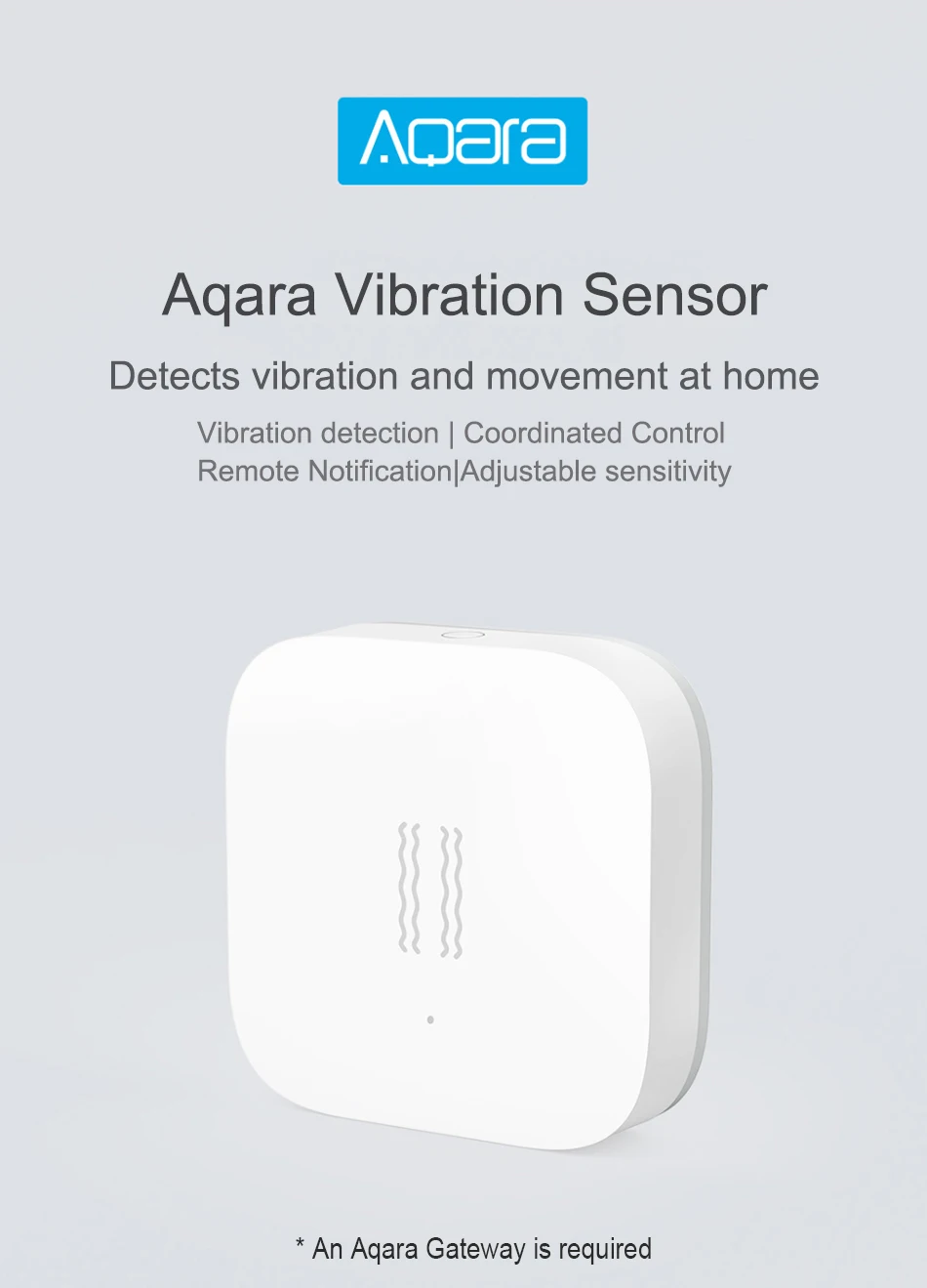 Умный датчик вибрации Aqara обнаруживает вибрацию и движение дома, Обнаружение сигнализации, монитор работает с приложением AppleHomeKit и MIjia