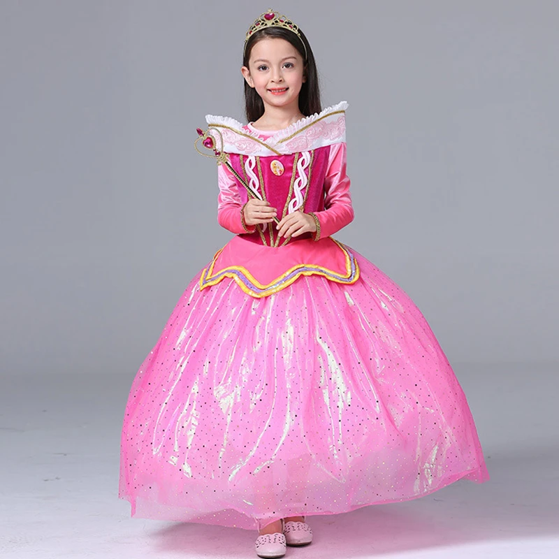 美オーロラ姫ドレスメッシュ子供衣装ラプンツェル夜会服の少女コスプレ姫衣装子供 Princess Costume Child Costume Rapunzelprincess Costume Aliexpress