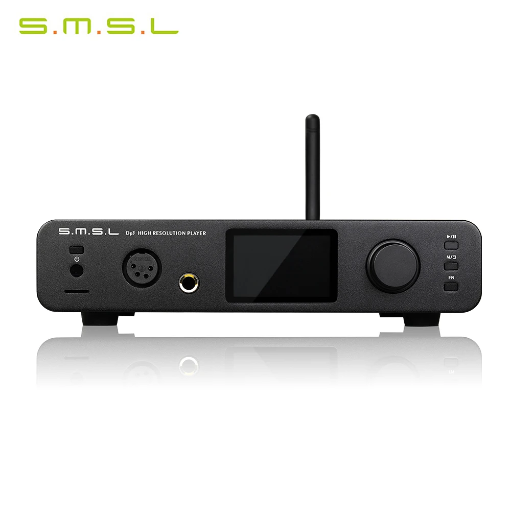 S.M.S.L DP3 Hi-Res цифровой аудио плеер DAC встроенный усилитель для наушников PCM 32 бит/384 кГц DSD 256 с пультом дистанционного управления