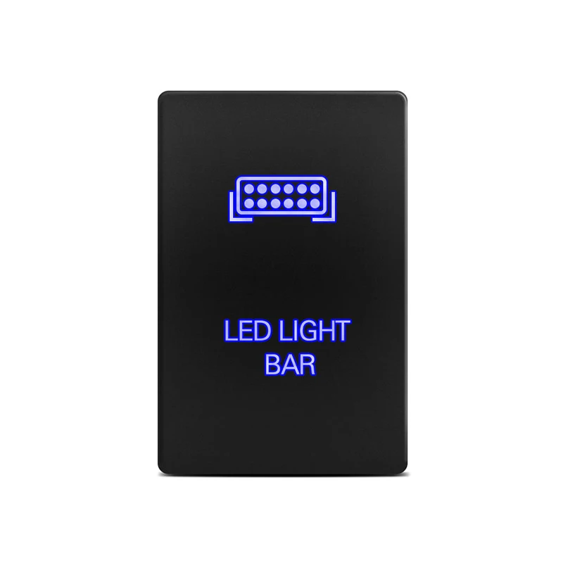 

12V Push Switch Blue LED Light Bar For Toyota Tundra 2008-ON Yaris 2008 Useful