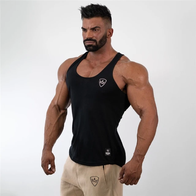 Mens Tank Tops Shirt Gym Tank Top Fitness Clothing Vest Sleeveless Cotton  Man Canotte Bodybuilding Ropa Hombre Man Clothes Wear - Tank Tops -  AliExpress