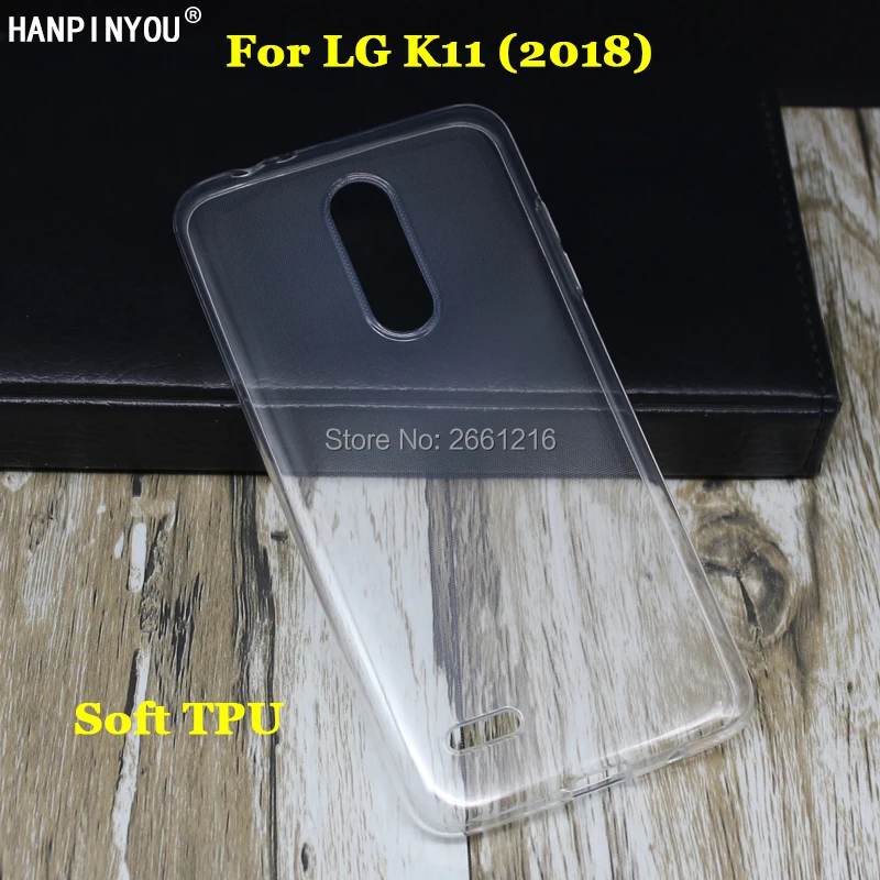 

For LG K11 5.3" New Ultra Thin Soft TPU Camera Protect Silicon Gel Transparent Case Back Cover