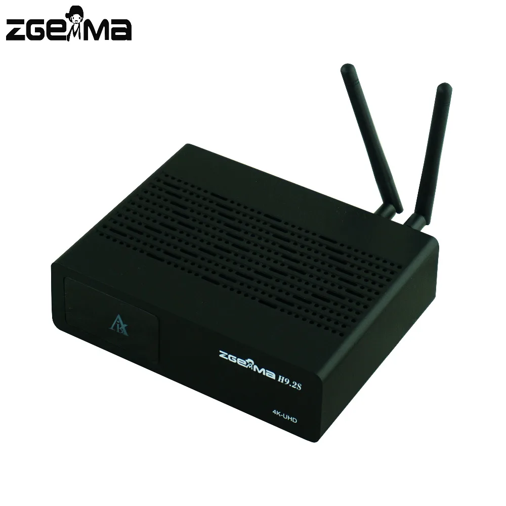 2 шт./партия zgemma h9.2s двойной dvb s2x 4K спутниковый ТВ-приставка со встроенным wifi