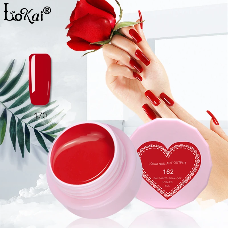 2018 New 6ml/box Lokai Nail Polish Lacquer UV LED Lamp Drying Dark Red Series Soak-off Gel Top Base Coat Needed | Красота и здоровье