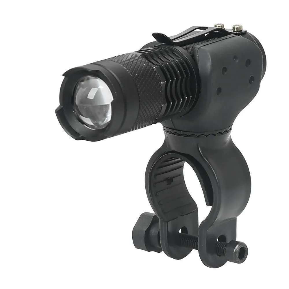 Portable Bicycle Mini Light 2000 Lumens Bike Flashlight Zoomable Q5 LED