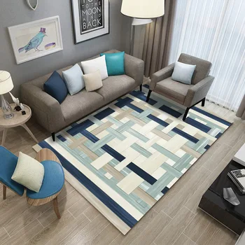 

Nordic Living Room Carpet Customizable Bedroom Carpet Sofa Coffee Table Area Rug Study Room Floor Mat Modern Kids Tatami Rugs