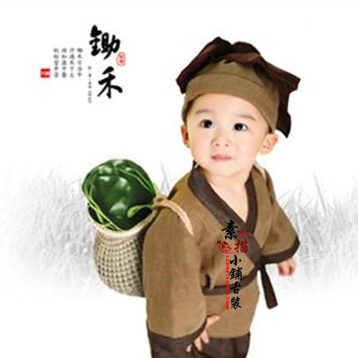 Chu He interesante disfraz chino antiguo para fotografía disfraz de pequeño  granjero para bebé niño 90cm H|chinese costume|ancient chinese  costumechinese ancient costume - AliExpress