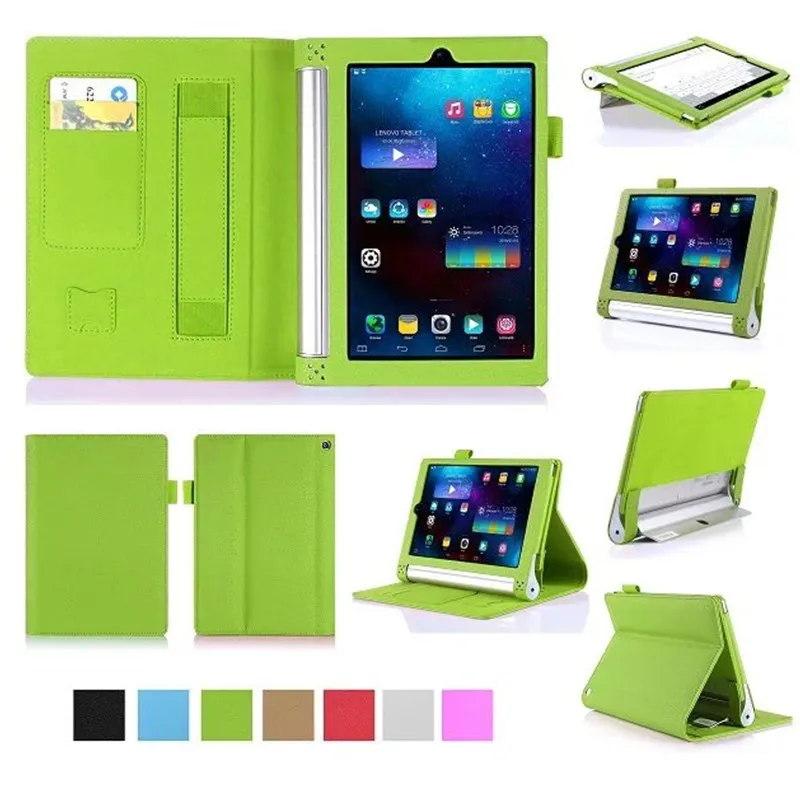 Кожаный чехол YNMIWEI для планшета Yoga Tab2 830F 830L 8 0 дюйма кошелек с ремешком на руку Lenovo