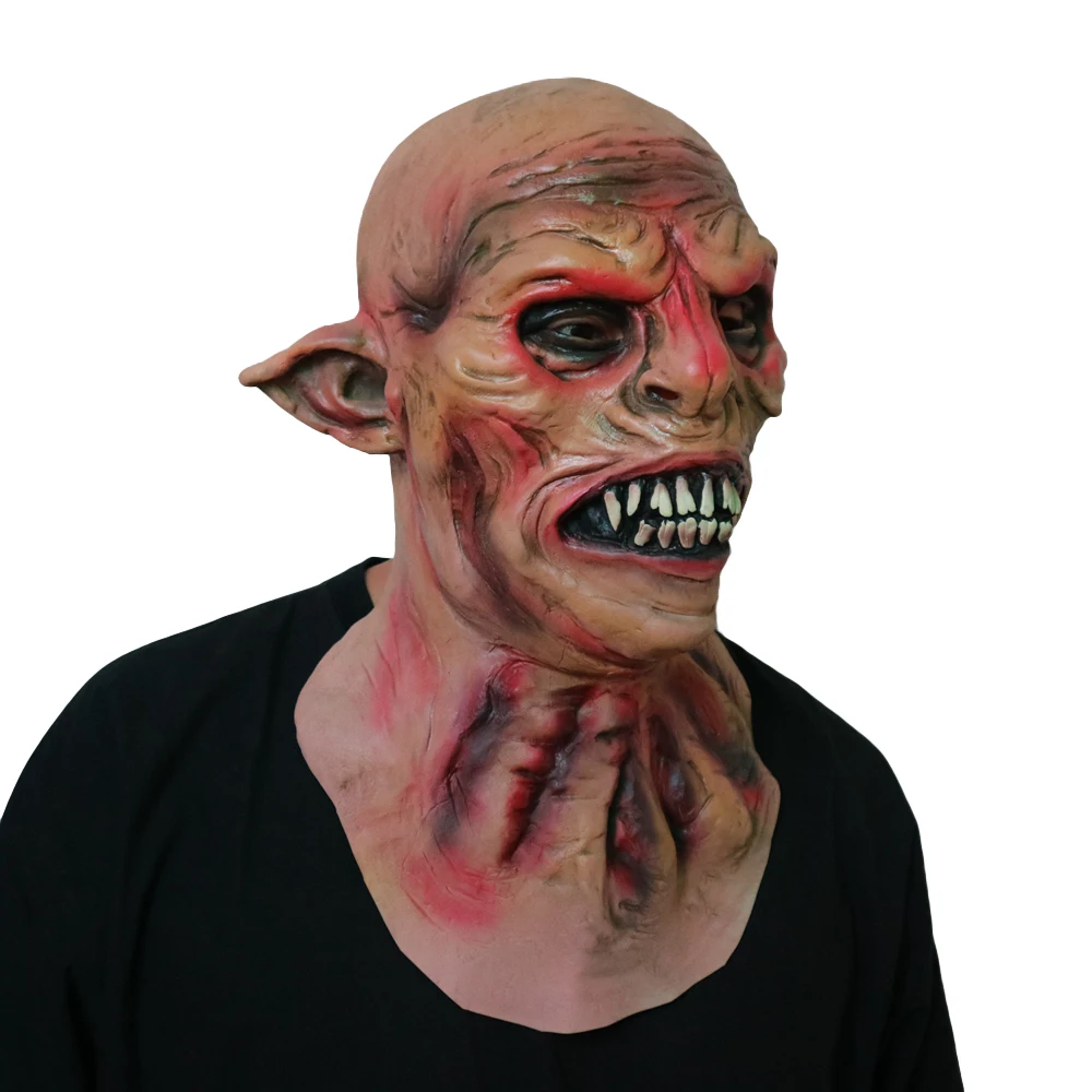Маска оборотня на Хэллоуин, страшный латексный костюм для взрослых, Вечерние Маски для лица, маска вампира на всю голову, косплей, маска бутафория для маскарада