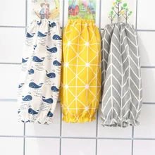 1 Pair Cotton Linen Office Antifouling Sleeve Home Cleaning Supplies Kitchen Cuff Sleeves Cooking Working Tools Long Sleeve