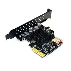 Передний USB 3,1 type-E 20 Pin карта расширения 10 Гбит/с USB 2,0 PCI Express 3,0X2 адаптер для настольного ПК компьютера DIY