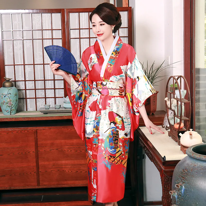 Традиционное кимоно Femme Harajuku японское Оригинальное сексуальное платье аозай юката женское танцевальное платье Haori модный костюм для косплея