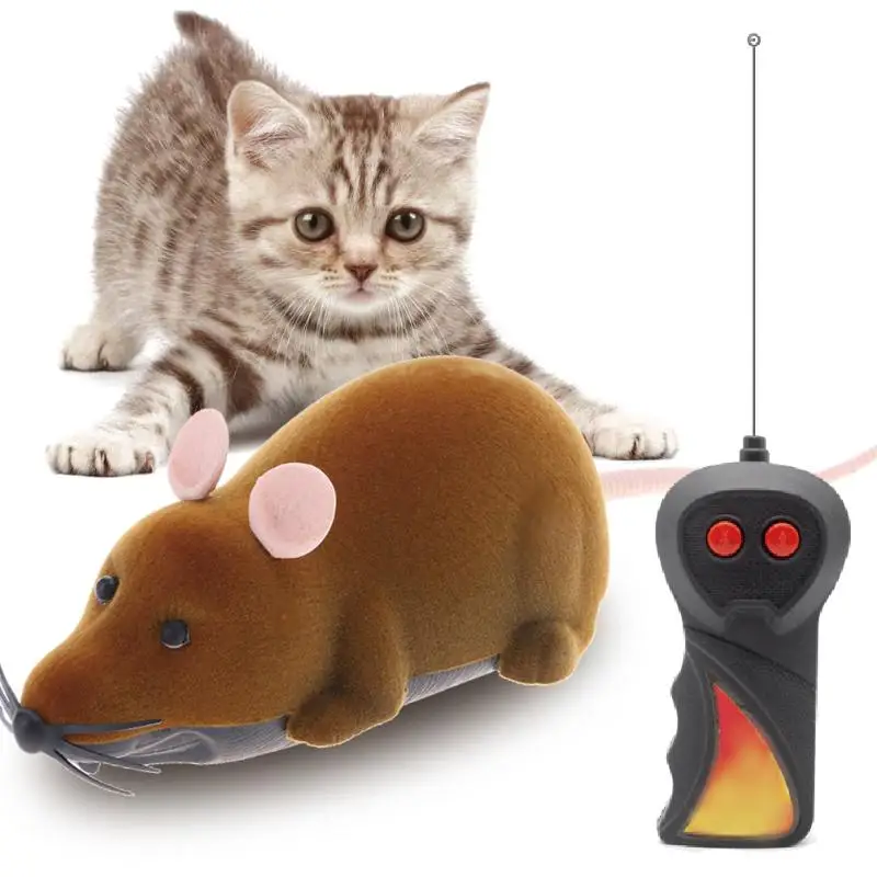 1PC Cat Toys Wireless Remote Control Mouse Toys for Cat Simulation font b Electronic b font