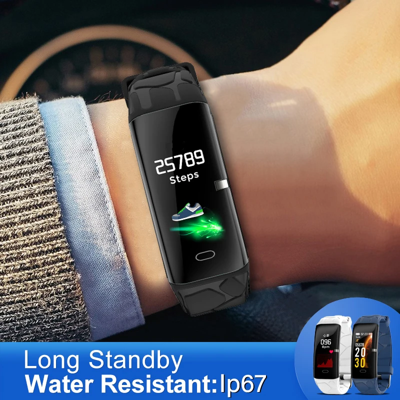 

LIGE Smart Sport Bracelet Men Women Fitness Wristband Heart Rate Sleep Monitor Smart Watch Calorie pedometer Relogio masculino
