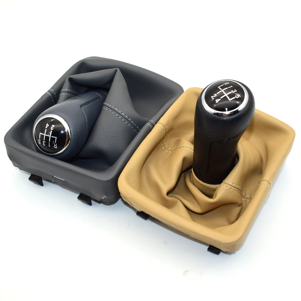 

For Audi A6L New Auto Car 5 Speed Gear Shift Knob Leather Dust Cover Gear Shift Lever Handle Handball with Dust Cover