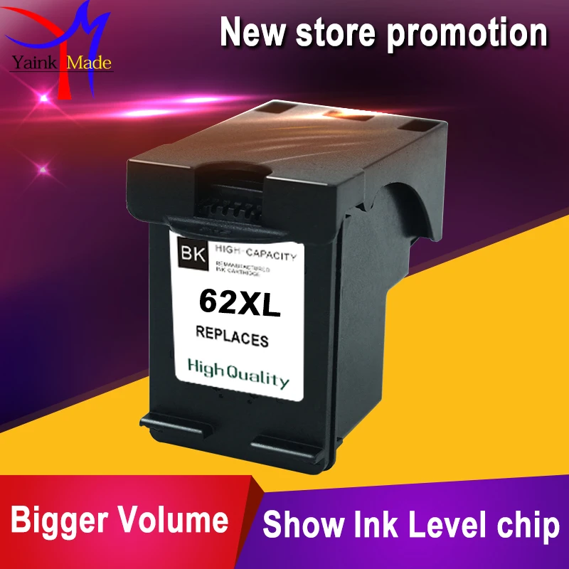 Картридж для принтера HP 62XL совместимый с ENVY 5640 5642 5643 5644 5646 5660 764|ink cartridge for hp|ink hphp envy
