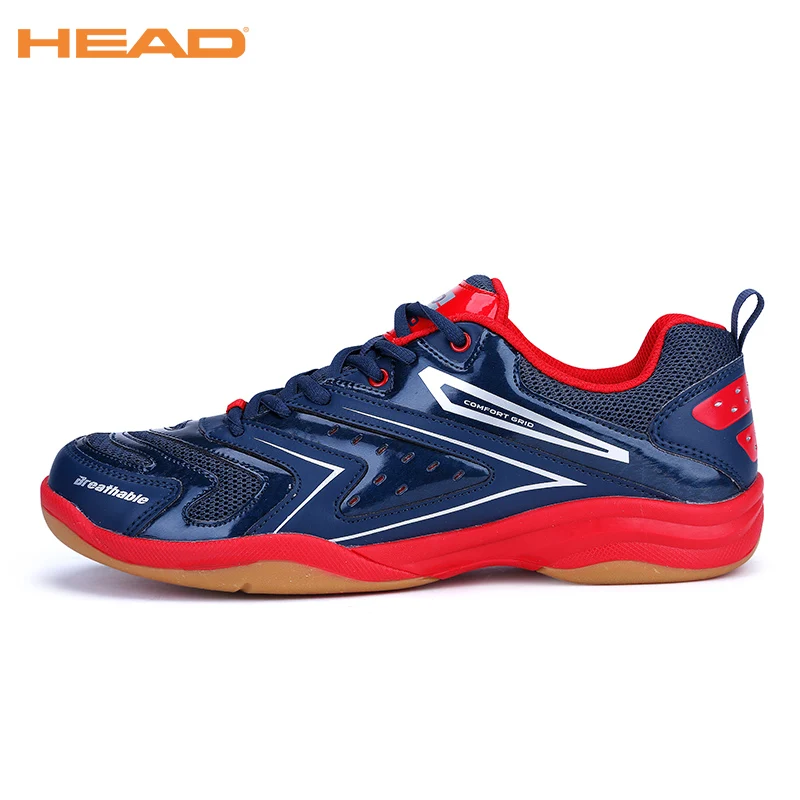 Нескользящий светильник, обувь для бадминтона для мужчин, дышащие Нескользящие теннисные кроссовки, спортивная обувь на шнуровке, мужская спортивная обувь для тренировок - Цвет: Dark blue red