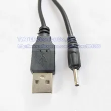 USB 2,0 A штекер 2,5x0,7 мм вилка пост. тока планшет зарядный кабель со шнуром, 1 м, 3 шт