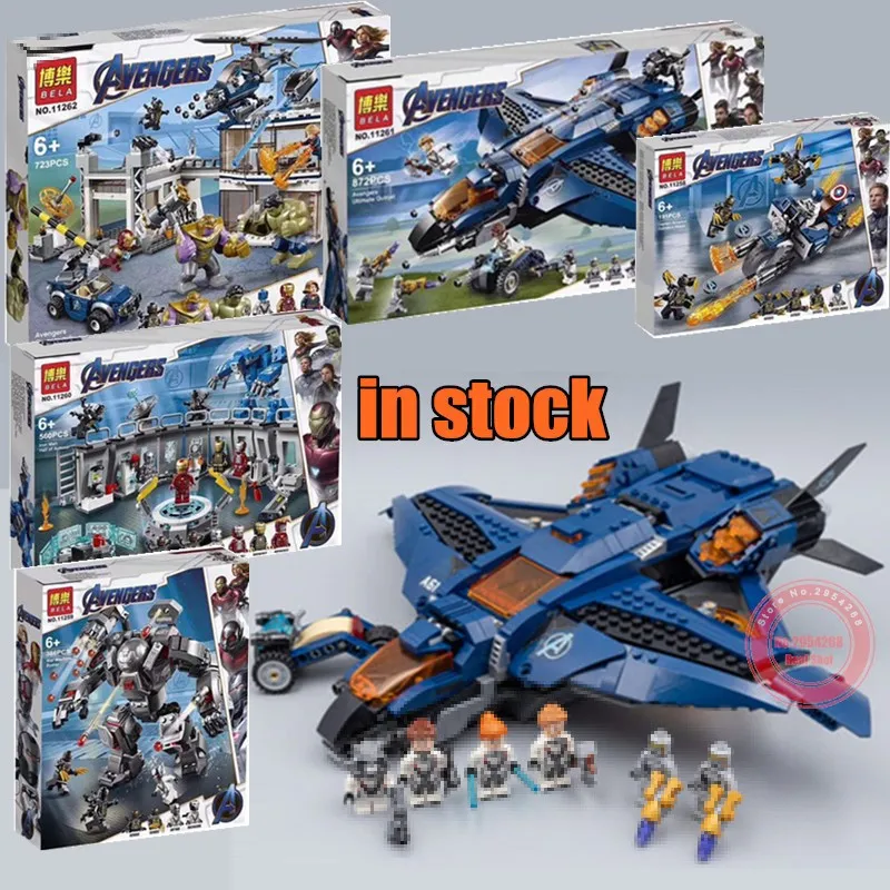 2019 New Superheroes Avengers 4 fit legoings marvel Avengers Endgame iron man figures Building Blocks bricks kid gift diy toys