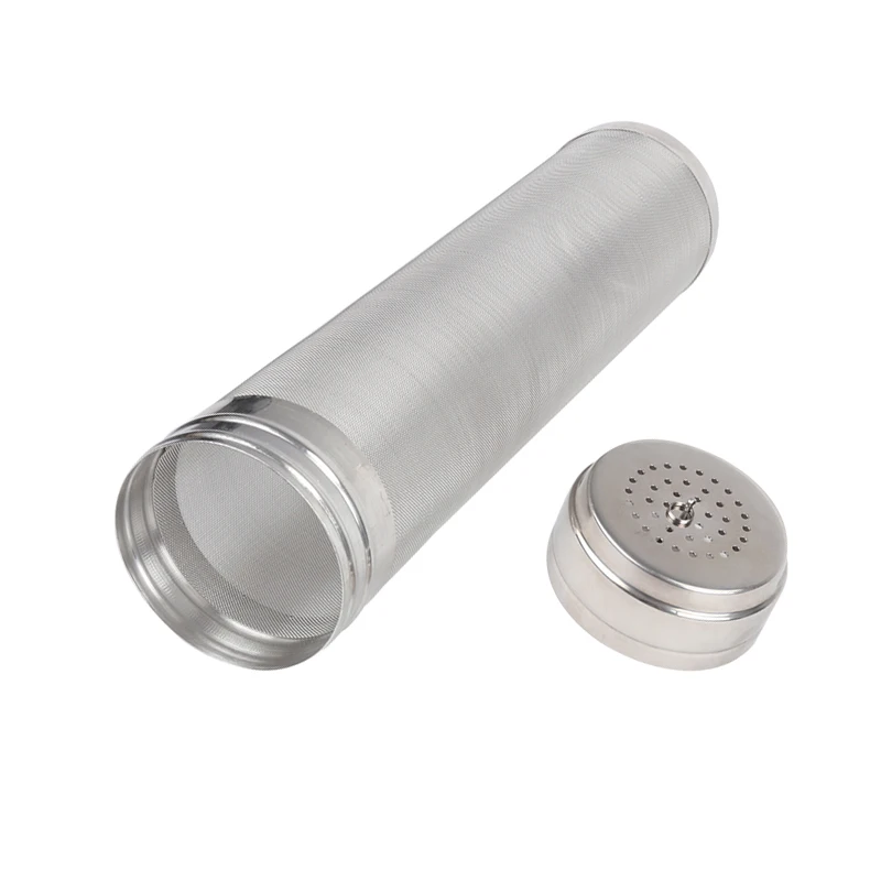 

300 Micron mesh Stainless Beer Keg Dry Hopper Filter hoping Spider Home Brew Homebrew 7cm x 30cm Dry Hop Filter w/ Lid