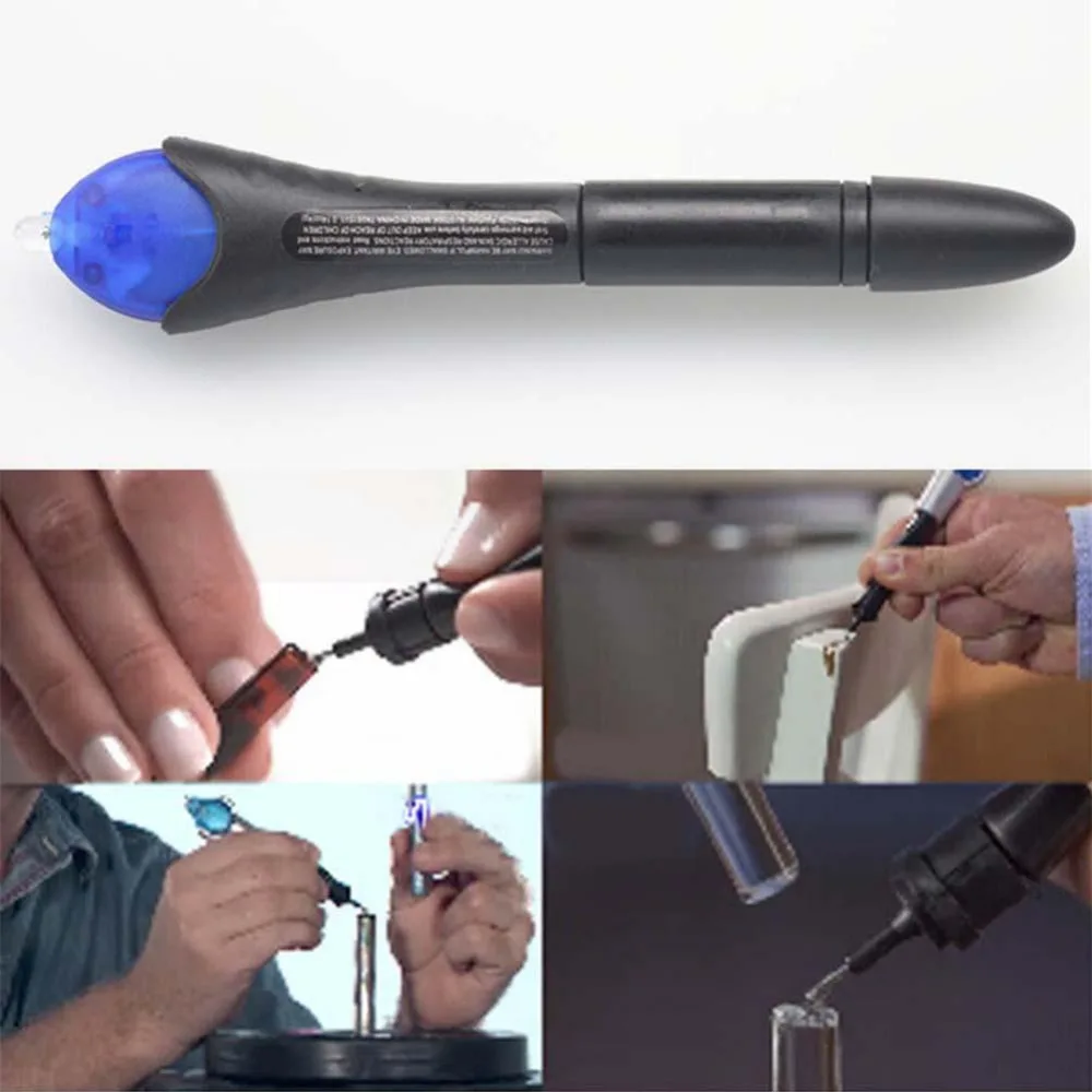 Quick 5 Second UV Light Fix Liquid Glass Welding Compound Glue Repairs Tool Quick Use