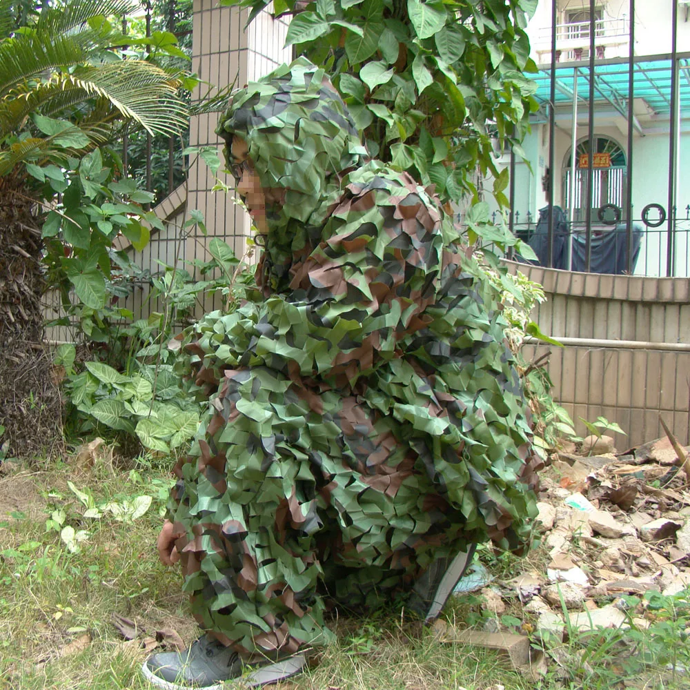 TTGTACTICAL Камуфляжный Тактический Костюм из снайпера Ghillie включает в себя топ куртку