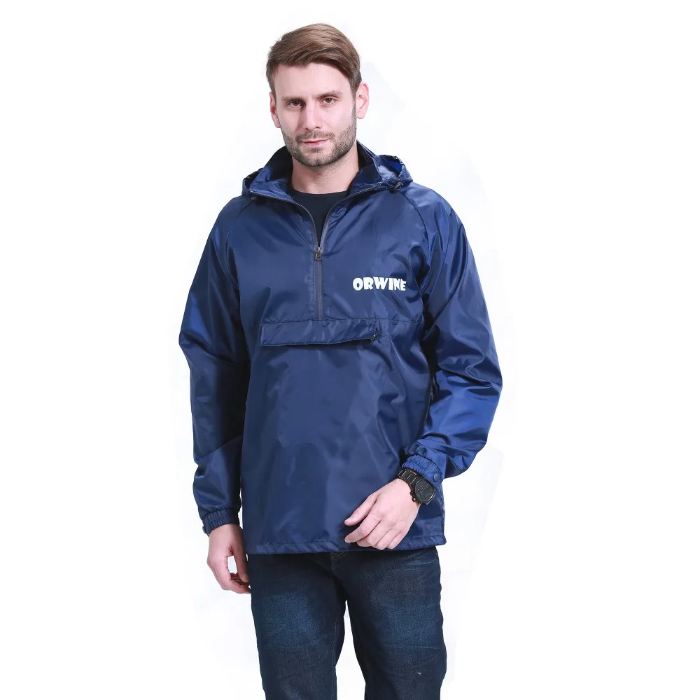New Men Hooded Jacket Fashion Windbreaker Super Light Waterproof