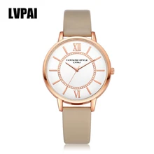 Relogio LVPAI Fashion Quartz Watch Men Clock Women Leather Strap Watches Mens Roman Numeral Wrist Watch Reloj Montre #ZYL