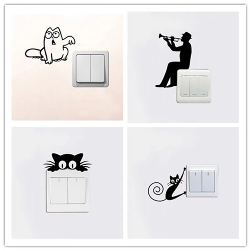 

Light Switch Wall Sticker Decal Socket Vinyl Home Decor