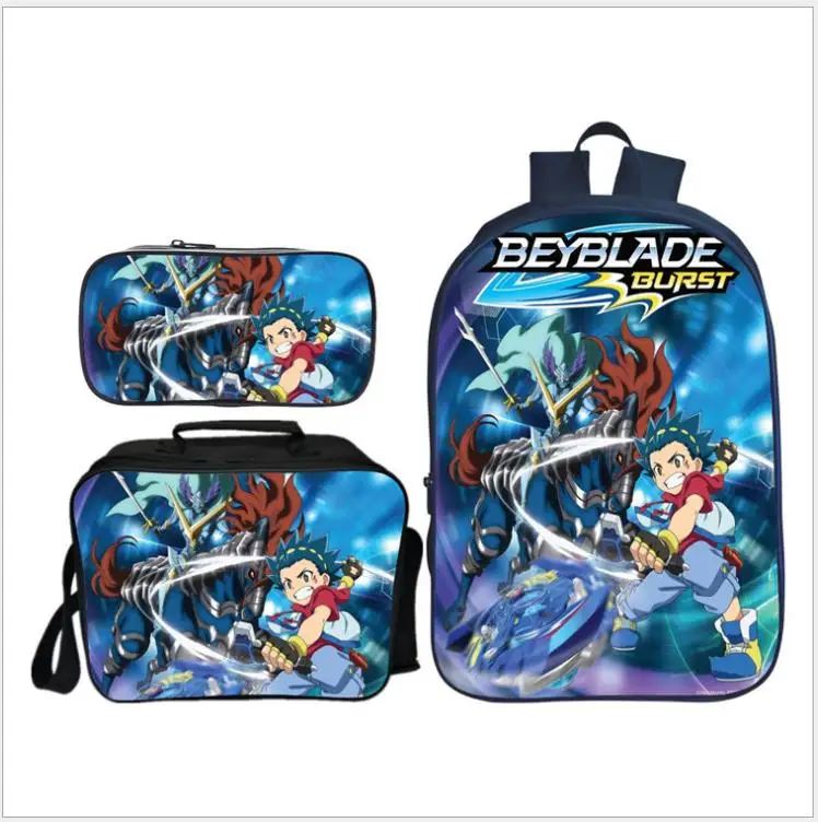 Комплект из 3 предметов рюкзак для мальчиков школьные сумки BEYBLADE BURST студентов