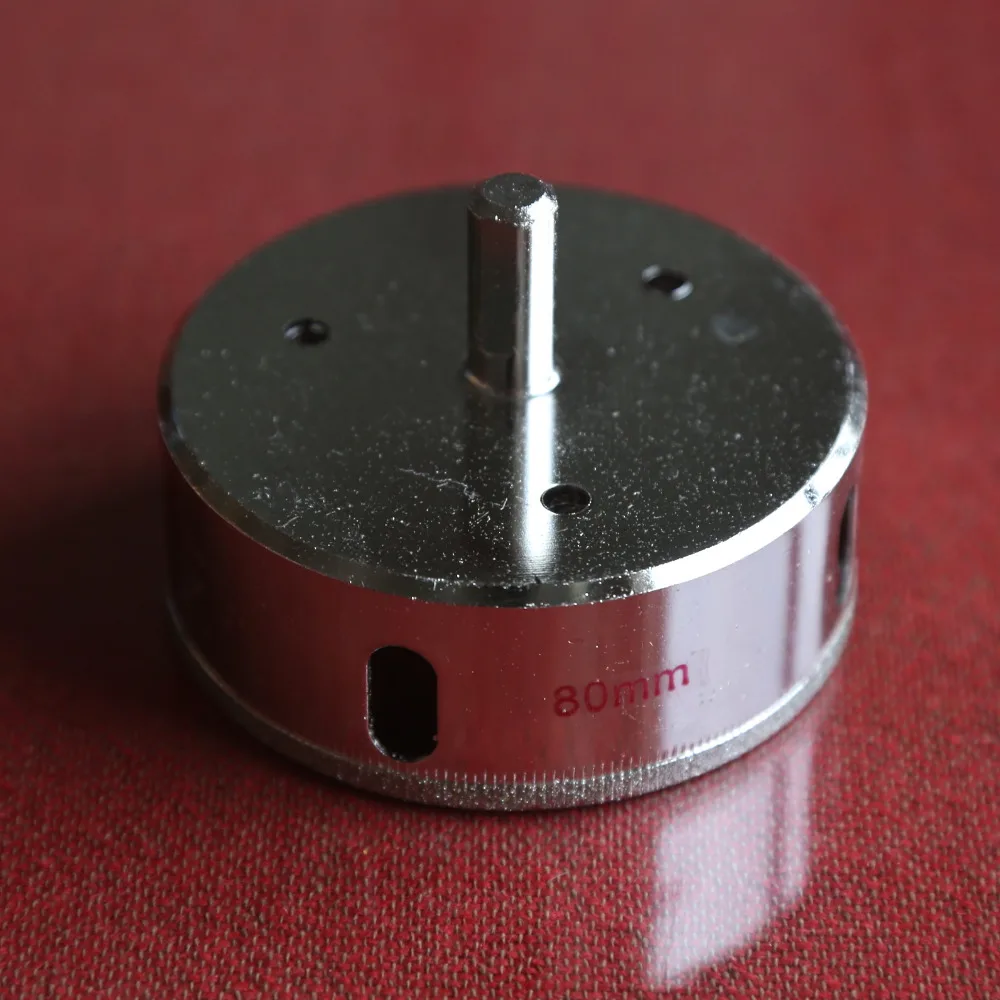 Home decoration DIY grade 80mm diameter diamond glass drill bit diamond drill bit for drilling