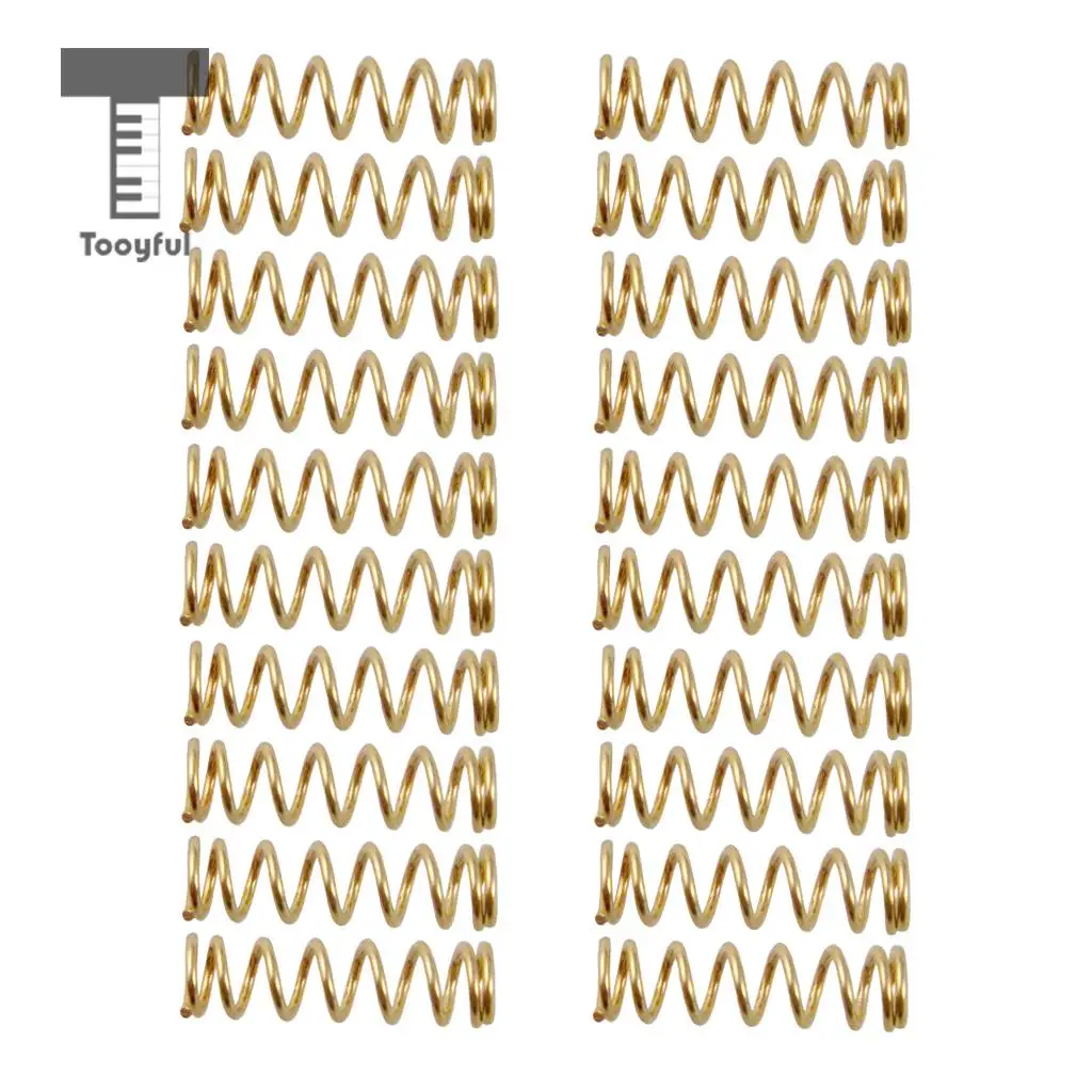 Tooyful 20pcs/set 16mm Short Straight Humbucker Pickup Mounting Springs for Guitar Bass Pickups