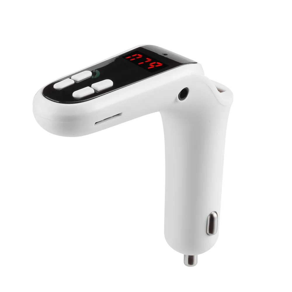 MP3 Player Bluetooth FM Transmitter Bluetooth Car Kit Handsfree FM Transmitter Radio MP3 Player USB Charger& AUX USB Charging - Формат цифровых медиаданных: Mp3
