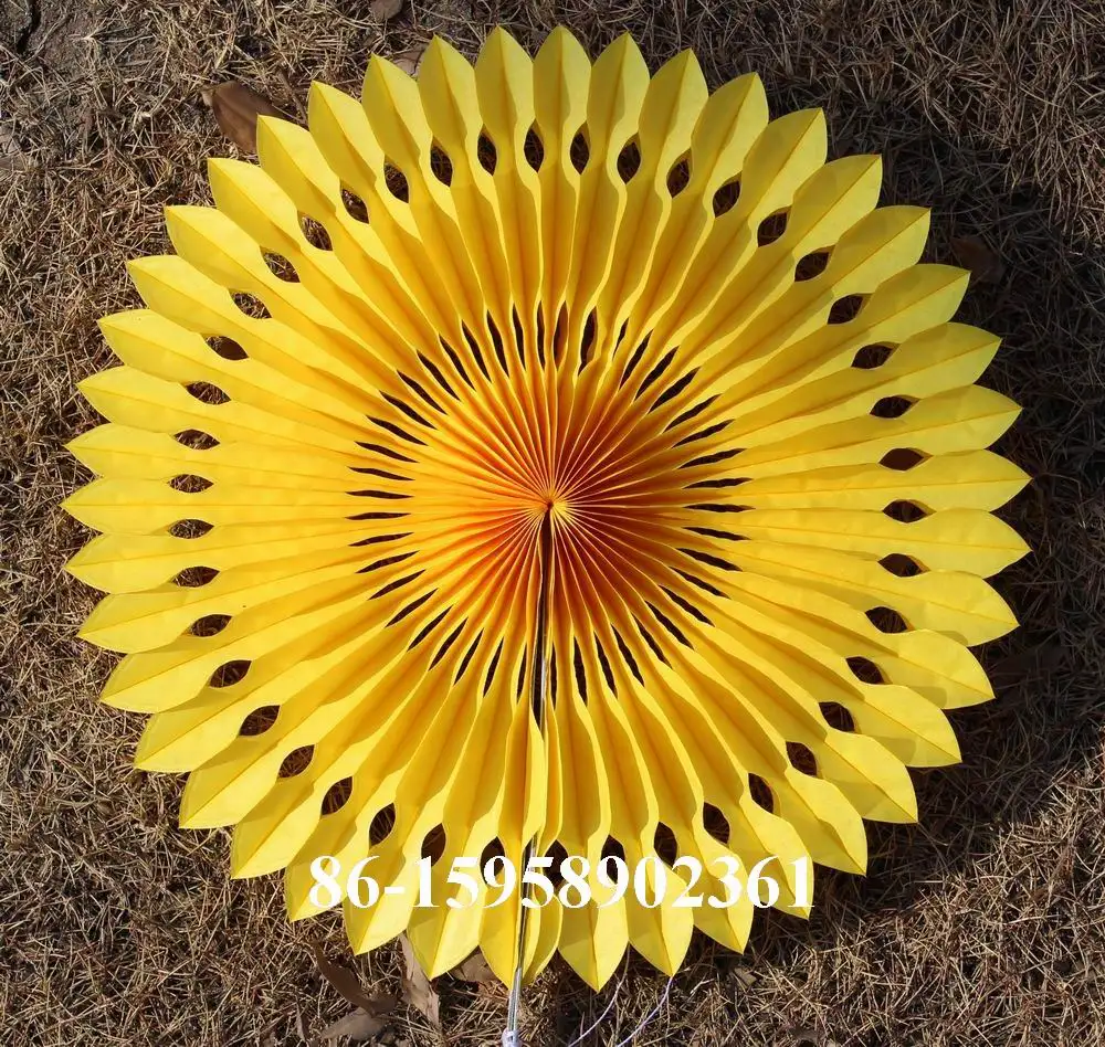 

6pcs/lot 25cm hollow fan Paper umbrella Wedding party decoration birthday party wedding arrangement fan paper flowers balls