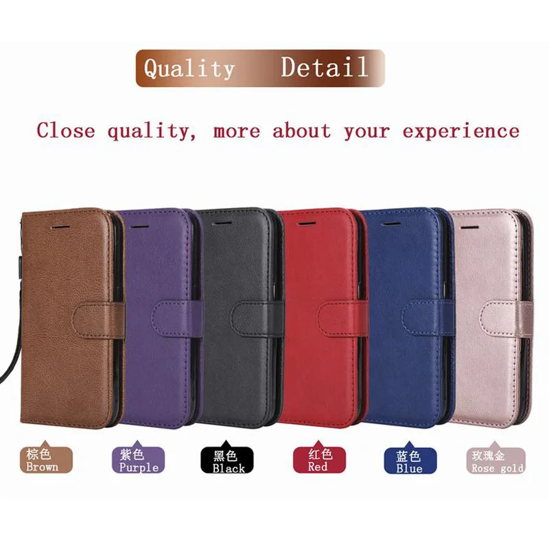 Leather Case For Huawei P8 Lite Case Cover Huawei P9 Lite Phone Case Wallet Card Slot Flip Cover For Honor 8 Lite Case