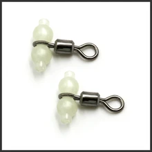 100 шт. светящийся крест линия прокатки Рыбалка поворотный 3 способ коннектор для лески поворотный