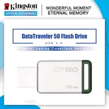 Kingston Digital DT50 USB 3,0 USB флеш-накопитель 16 Гб Флешка 128 ГБ 32 ГБ Флешка 64 Гб металлическая ручка-накопитель 8 Гб памяти U Stick