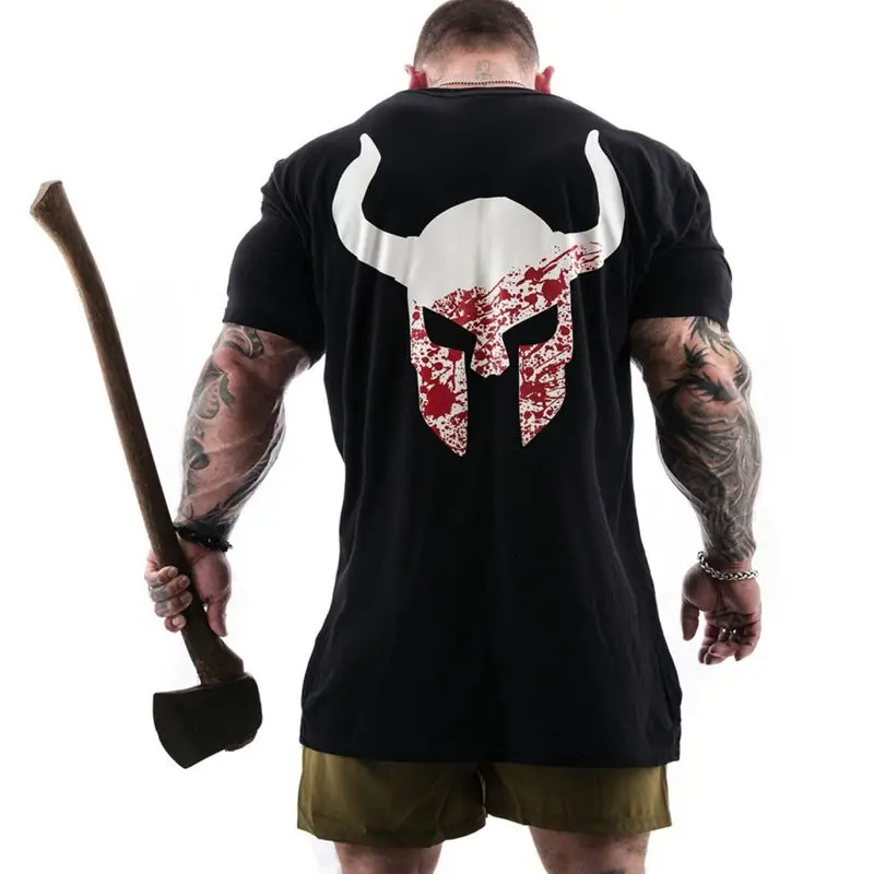 Men Casual Fashion Printed T-shirt Man Gyms Fitness Skinny cotton t shirt 2019 New Male Crossfit Brand Tee Tops Summer Clothing Men Casual Fashion Printed T-shirt Man Gyms Fitness Skinny cotton t shirt 2019 New Male Crossfit Brand Tee Tops Summer Clothing
