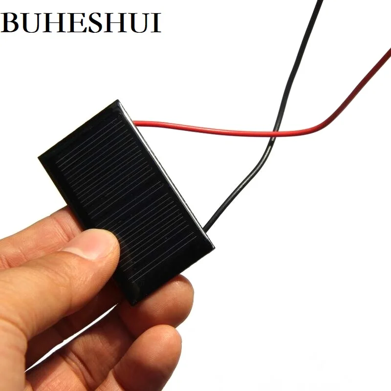 

BUHUSHUI Mini Solar Panel 5V 30mA Solar Cells Photovoltaic Panels Module Sun Power Battery Charger For DIY Study Epoxy 10Pcs