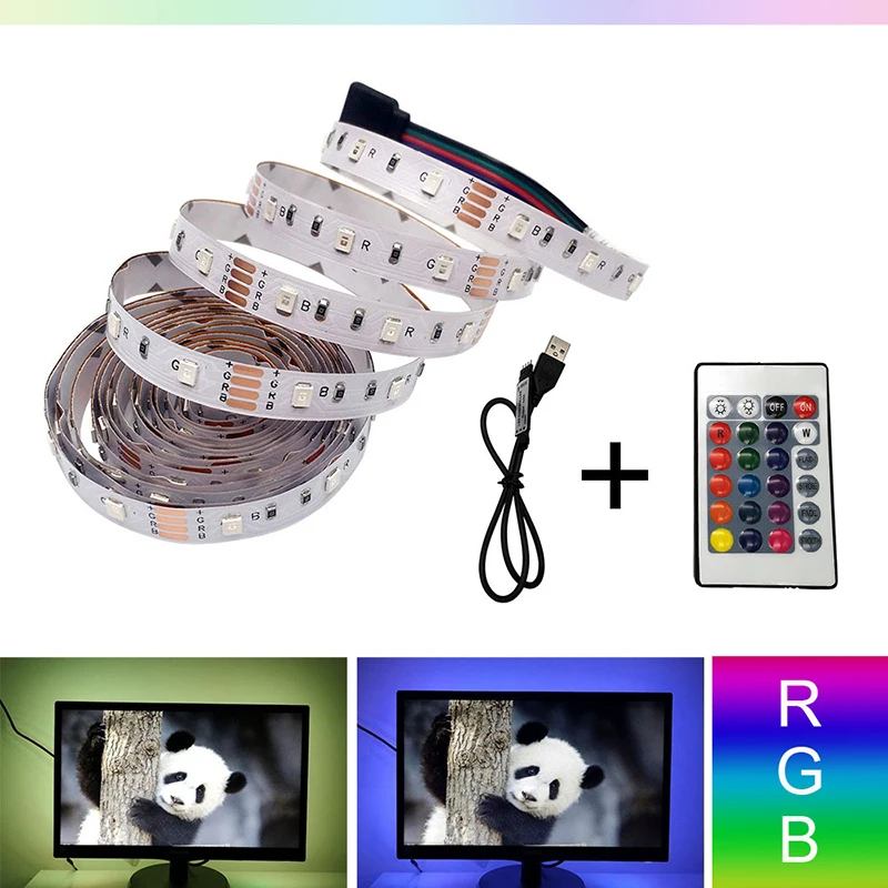 SMD3528 USB светодиодные ленты светильник Светодиодная лента ночной Светильник для