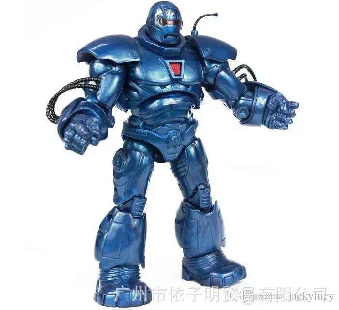blue iron man action figure